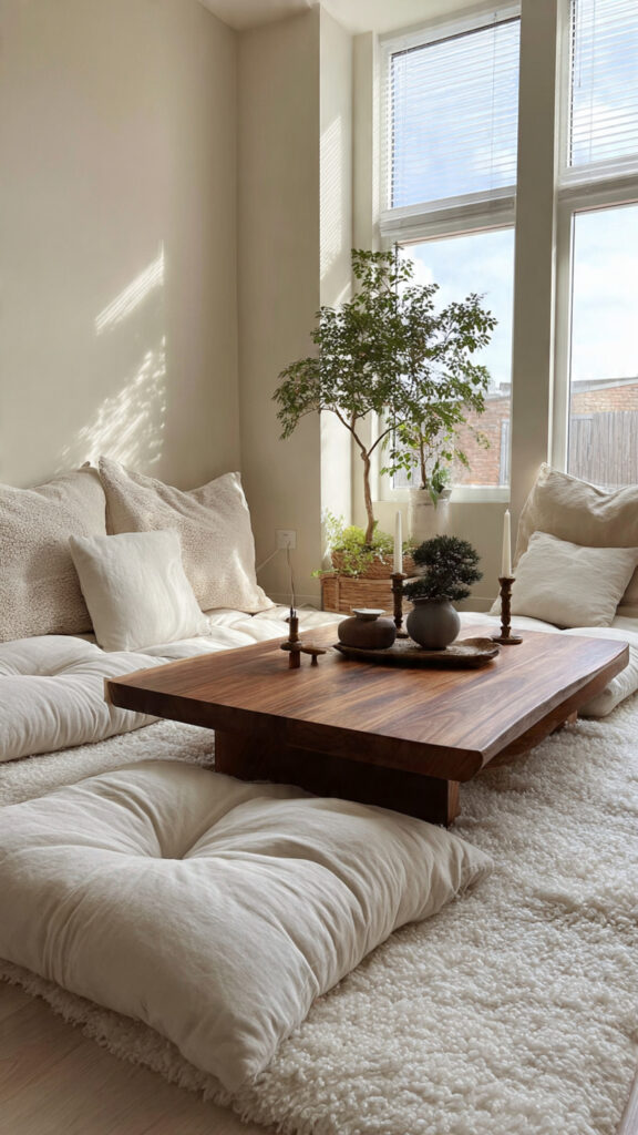 Low-Profile Floor Seating Area