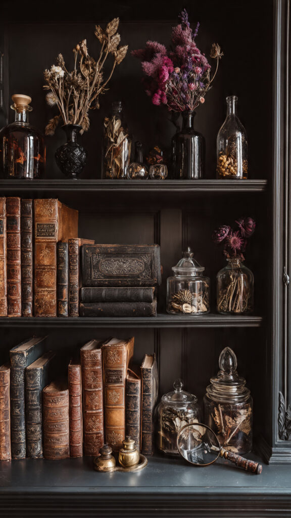 Vintage Apothecary and Curiosity Displays
