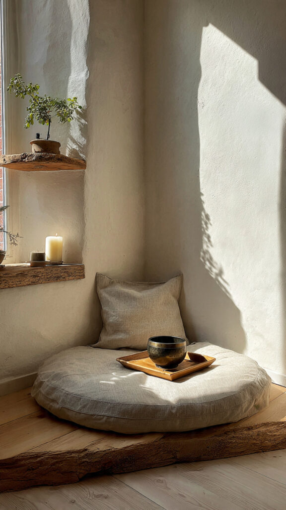 Meditation Corner with Floor Cushion