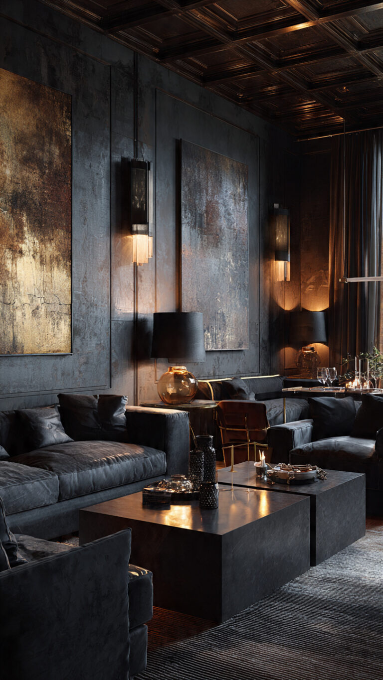 Moody Interior Designs For Dark Apartments