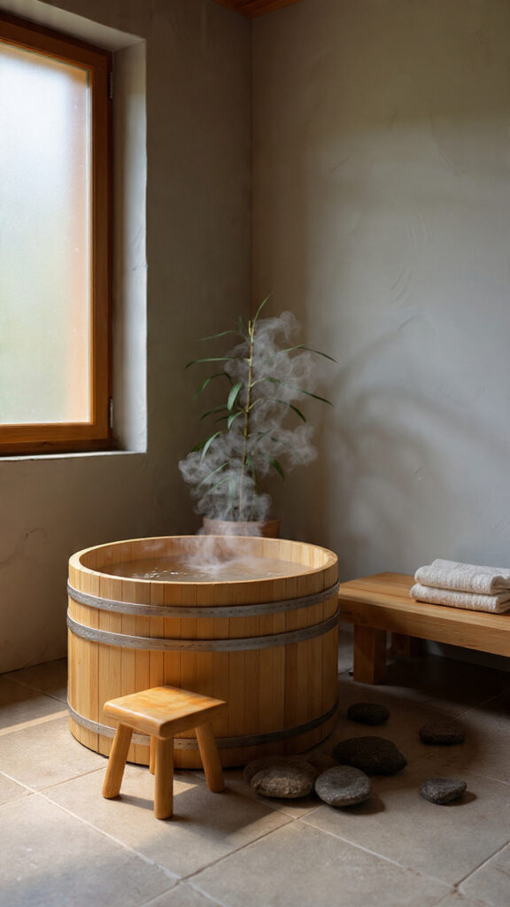 Japanese Soaking Tub or Spa Elements