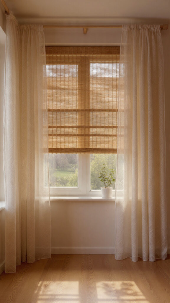 Bamboo or Natural Fiber Window Treatments