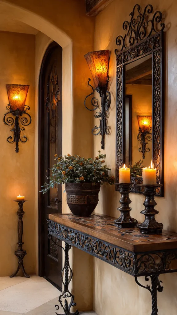 Wrought Iron and Metal Accents