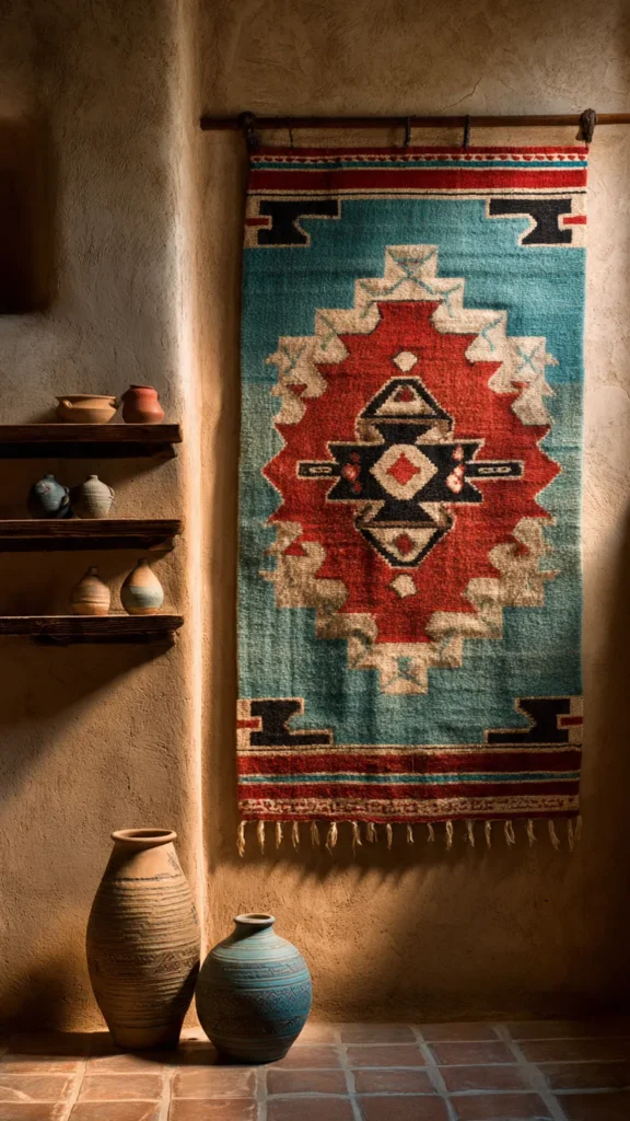 Native American Textile and Rug Displays