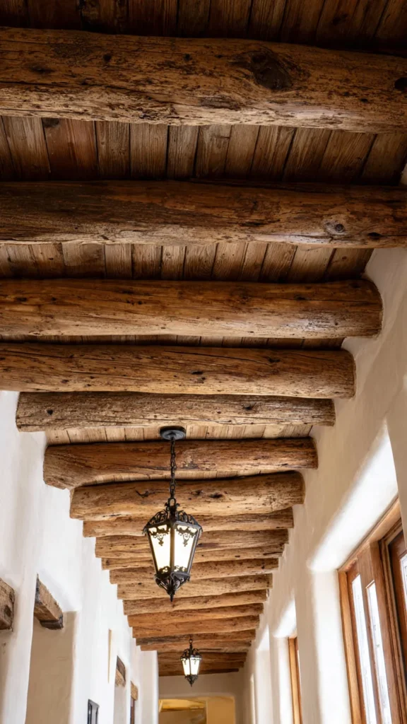 Exposed Wood Beam Ceilings (Vigas and Latillas)