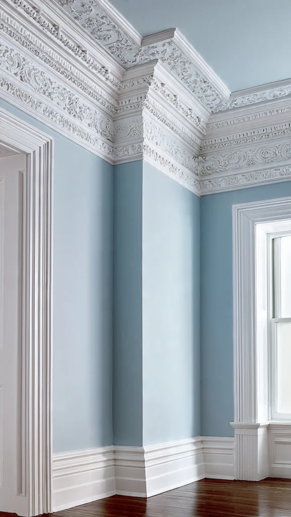 Crown Molding and Multi-Layer Trim Details
