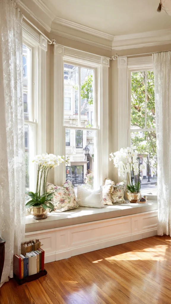 Tall Sash Windows with Deep Window Sills