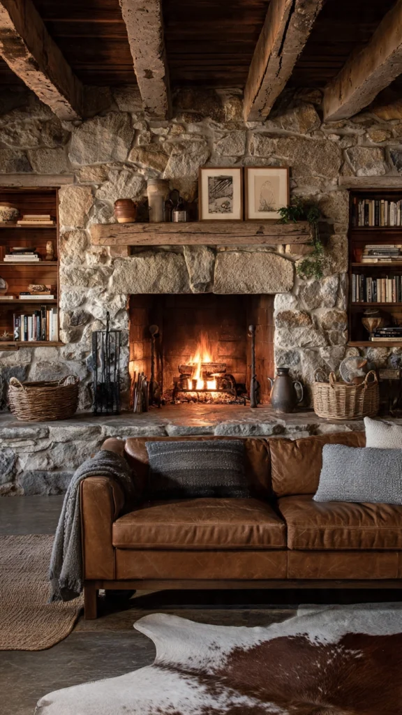 Create a Focal Point with a Ranch Fireplace or Feature Wall