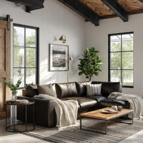 Modern Barndominium Basement