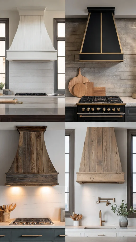 DIY Wood Range Hood Styles and Design Ideas