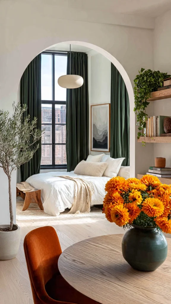 Use a Curtain to Separate Your Space