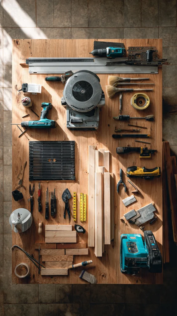 Tools and Materials Needed for Your DIY Wood Range Hood