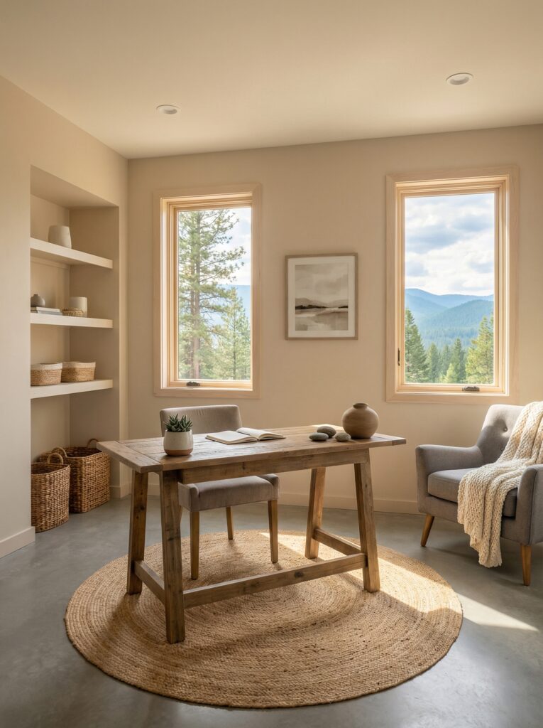 Earthy Neutral Palette with Natural Textures