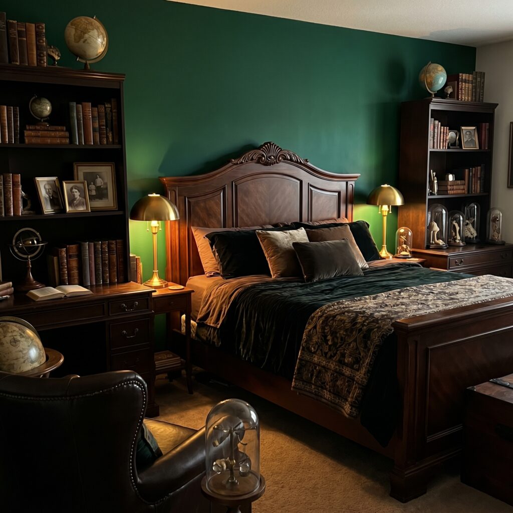 Idea 6: The Emerald Jewel Box – Rich Emerald Green Decor for Maximum Drama